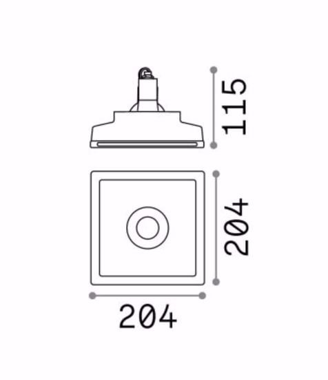 Ideal lux zephyr fi d20 faretto gesso incasso per controsoffitto gu10 220v orientabile