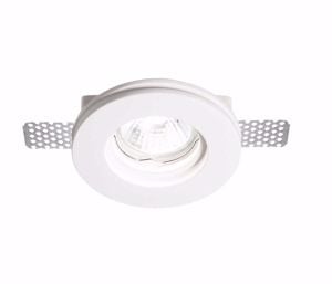 Samba fi round d74 ideal lux portafaretto di gesso da incasso a soffitto rotondo gu10