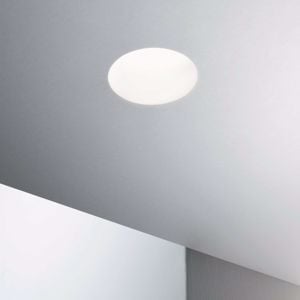 Samba fi round d74 ideal lux faretto di gesso da incasso a soffitto rotondo gu10