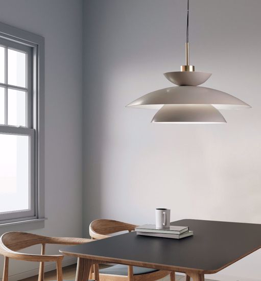 Sforzin miloox kloe lampadario tortora per tavolo cucina moderna