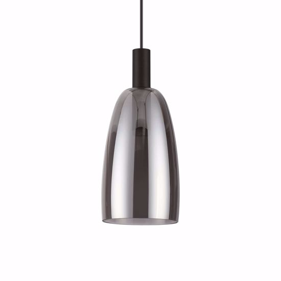 Coco-2 sp ideal lux lampada a sospensione per isola cucina vetro fume&apos; led 3000k