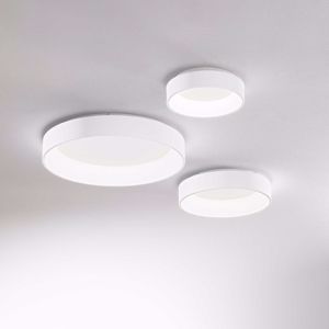 Ideal lux ziggy pl d030 plafoniera tonda bianca led 22w 3000k moderna