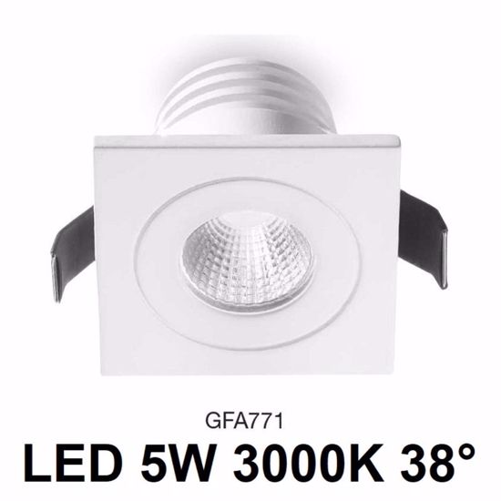 Faretto incasso  per controsoffitto 5w 3000k bianco gea luce alya