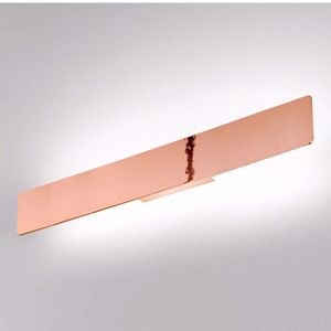 Applique colore rame ideal lux zig zag ap1 led 30w 3000k moderna