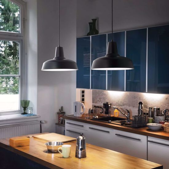 Moby sp1 nero ideal lux lampadario per cucina b