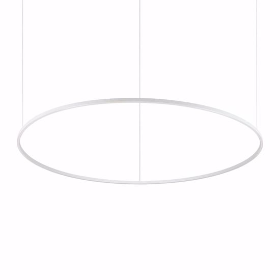 Lampadario oracle slim sp d150 round dali push bianco ideal lux 78w 3000k dimmerabile