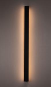 Lampada per esterno da parete antracite p rettangolare 51cm 12w 3000k