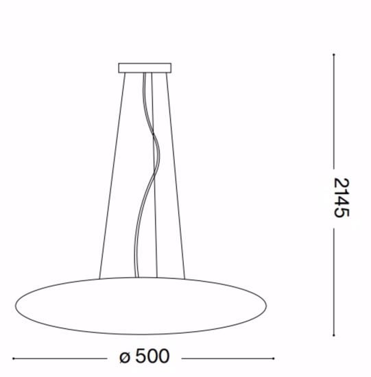 Smarties sp3 d50 ideal lux lampadario da cucina moderna vetro bianco