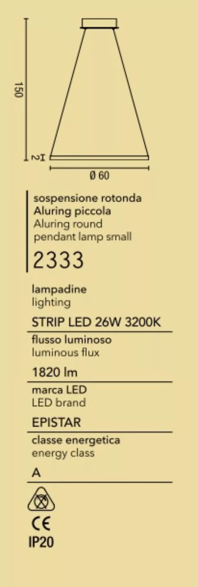 ALURING AFFRALUX LAMPADARIO A LED 32W A CERCHIO ALLUMINIO BIANCO O NERO  AFFRALUX - Cristalensi Shop Online