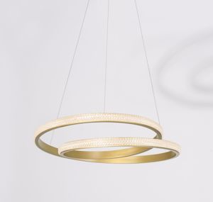 Lampadario a sospensione design oro led 25w 3000k dimmerabile