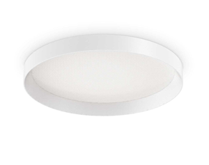 Ideal lux fly pl d35 plafoniera led 18w 3000k tonda bianca 35cm