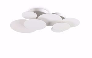 Cloud pl d74 plafoniera per camera da letto design nuvola led 46w 3000k ideal lux