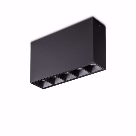 Ideal lux lika pl 12w 3000k faretto nero antiabbagliamento