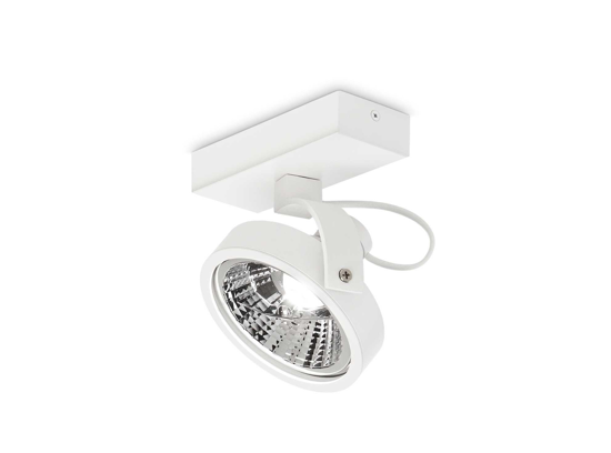 Konig pl1 ideal lux faretto led da soffitto orientabile gu10 3000k metallo bianco