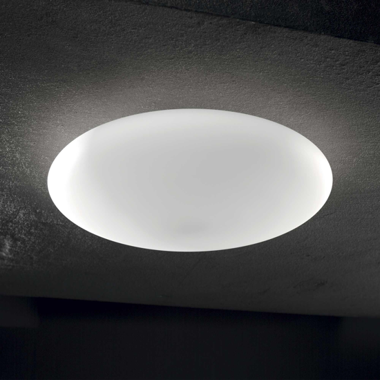 Smarties pl2 d42 ideal lux plafoniera moderna sfera vetro bianco