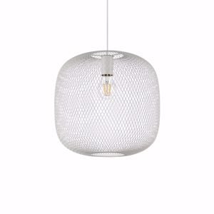 Ideal lux net sp1 d34 lampadario design bianco particolare per soggiorno moderno