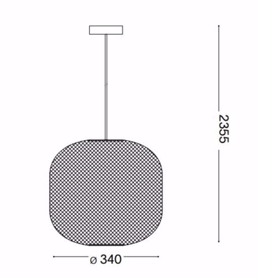 Ideal lux net sp1 d34 lampadario design bianco particolare per soggiorno moderno