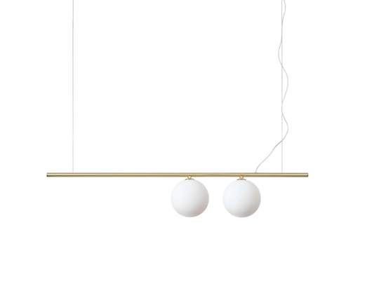 Perline sp2 ideal lux lampadario dorato design ottone