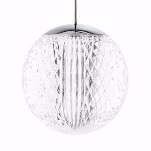 Diamond sp1 ideal lux lampada a sospensione sfera acrilico effetto cristallo led 6,5w 3000k