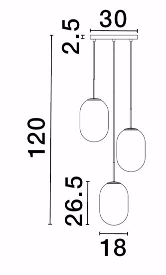 Lampadario oro 3 luci a sospensione vetri sfumati bianchi