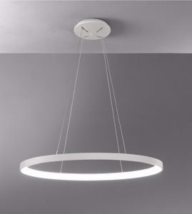 Vivida lifering-o lampadario a sospensione bianco led 50w 3000k 4000k dimmerabile