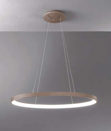 Vivida lifering-o lampadario a sospensione sabbia cerchio led 50w 3000k 4000k dimmerabile