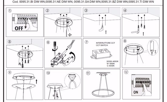 Vivida lifering-o lampadario a sospensione sabbia cerchio led 50w 3000k 4000k dimmerabile