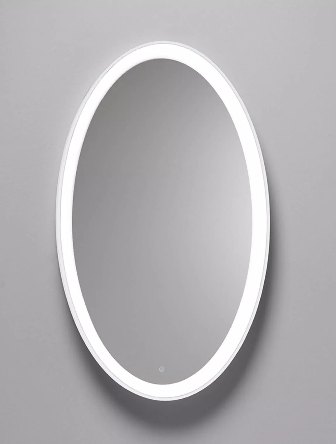 Vivida lifering-o specchio ovale bianco touch led 28w 3000k per ingresso  moderno - 0095-61BI