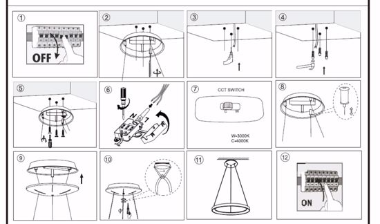 Lampadario a sospensione vivida lifering titanio led 60w 3000k 4000k dimmerabile