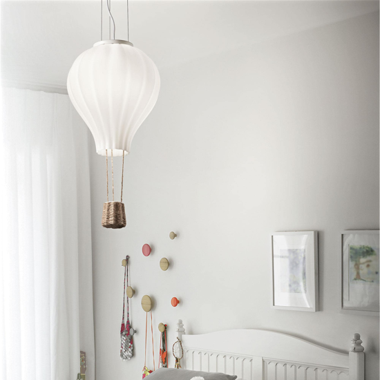 Lampada mongolfiera per cameretta vetro dream big sp1 d30 ideal lux