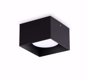 Faretto spike pl1 square ideal lux quadrato nero opaco gx53 3000k