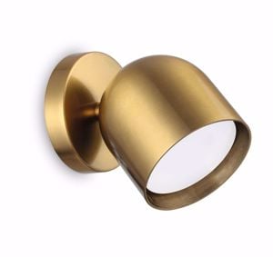 Ideal lux dodo ap1 applique da parete orientabile oro ottone