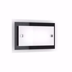 Applique da parete nero top light tray moderna