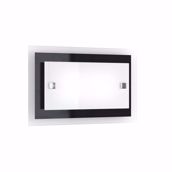 Applique da parete nero top light tray moderna