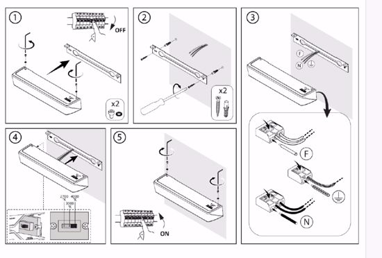 Applique rettangolare vivida hantera nera 24w cct dimmerabile moderna