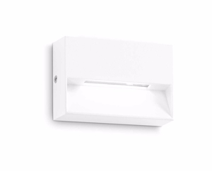 Dedra ap small ideal lux segnapasso da esterno bianca led 3000k ip65