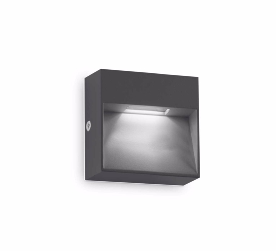 Segnapasso da esterno dedra ap big ideal lux ip65 led antracite