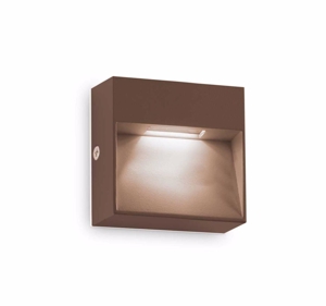 Dedra ap big ideal lux segnapasso da esterno led 3000k marrone ip65