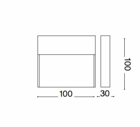 Dedra ap big ideal lux segnapasso da esterno led 3000k marrone ip65