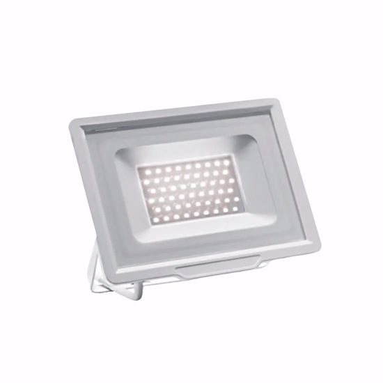 Ges led proiettore led 50w ip65 4250lm 3000k metallo bianco