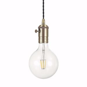 Doc sp1 lampada a sospensione vintage portalampada rame ideal lux