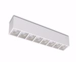 Lampada in gesso bianco verniciabile 8 luci gu10 led da soffitto