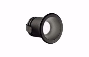 Ideal lux virus faretto led incasso a soffitto 3w 3000k 220v nero tondo