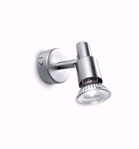 Slem ap1 applique da parete luce orientabile nickel ideal lux