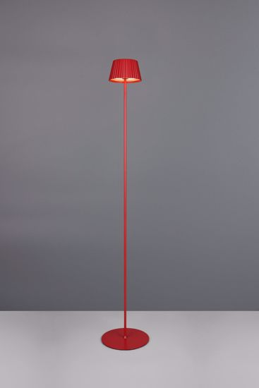 Lampada da terra senza fili per esterno rossa led 3000k portatile design moderna