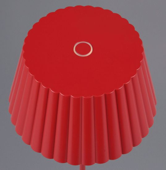 Lampada da terra senza fili per esterno rossa led 3000k portatile design moderna