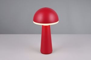 Lampada da tavolino rossa portatile ricaricabile per esterno led