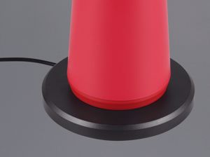 Lampada da tavolino rossa portatile ricaricabile per esterno led