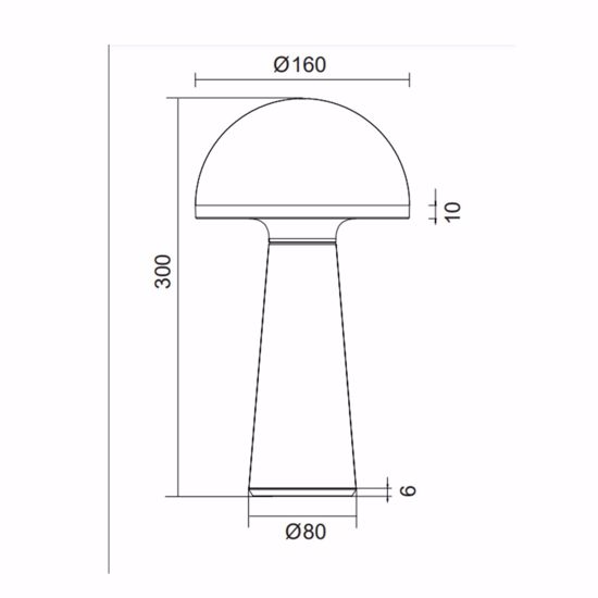 Lampada da tavolino rossa portatile ricaricabile per esterno led