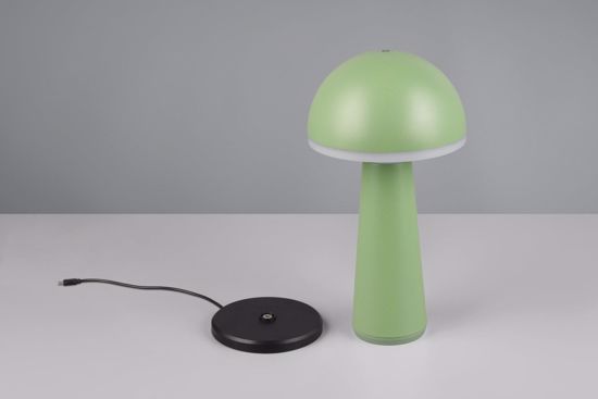 Lampada led senza fili ta tavolo portatile verde pistacchio per esterni